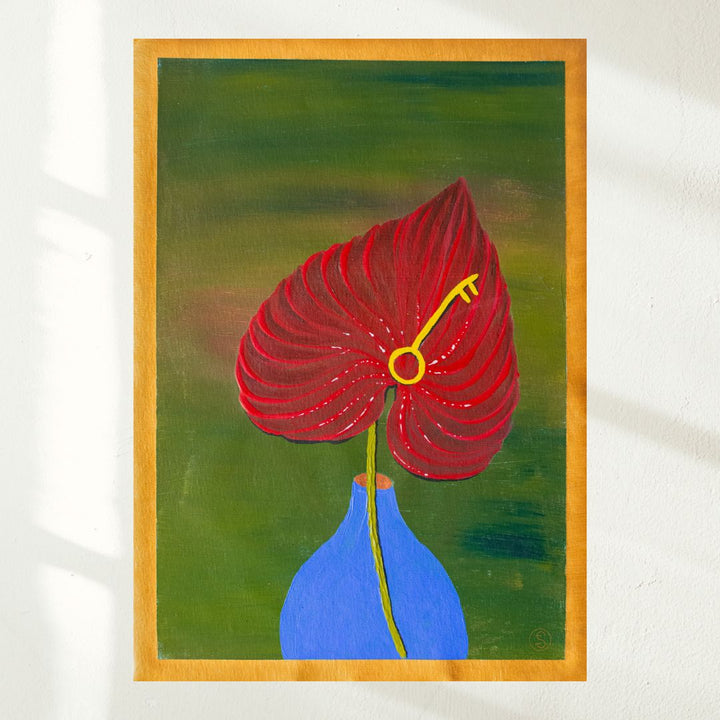 Série Cosy n°2  - Collection Les Anthuriums - Art mural imprimable - A5 à A2