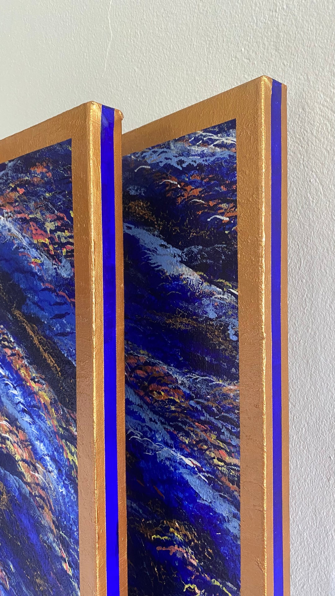 Calm & Chaos – Œuvre unique de 2 tableaux - 60x73 cm chacun