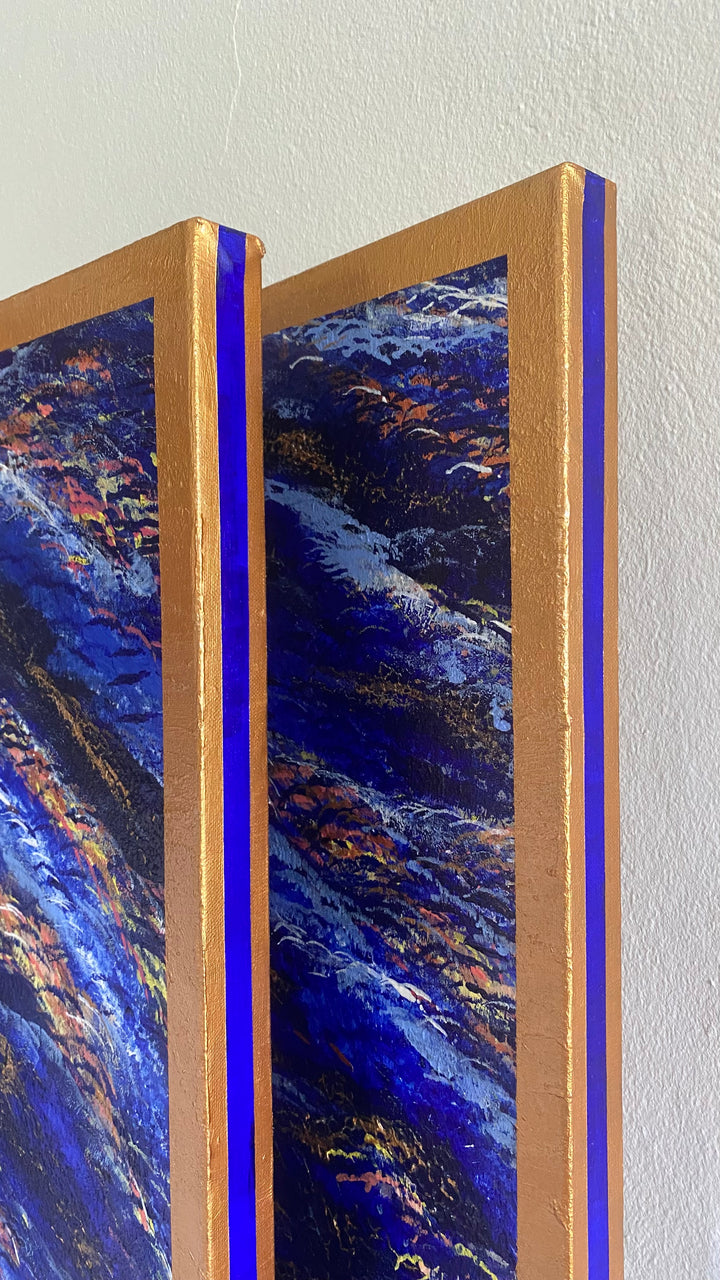 Calm & Chaos – Œuvre unique de 2 tableaux - 60x73 cm chacun