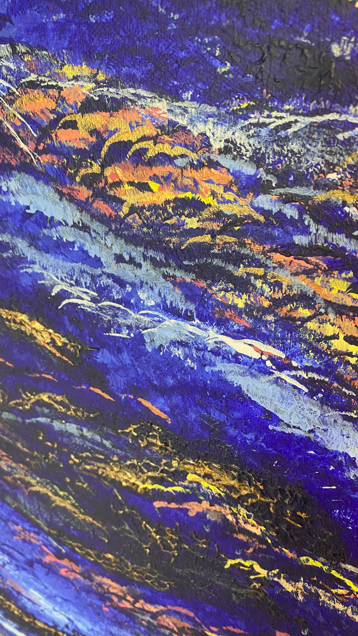 Calm & Chaos – Œuvre unique de 2 tableaux - 60x73 cm chacun