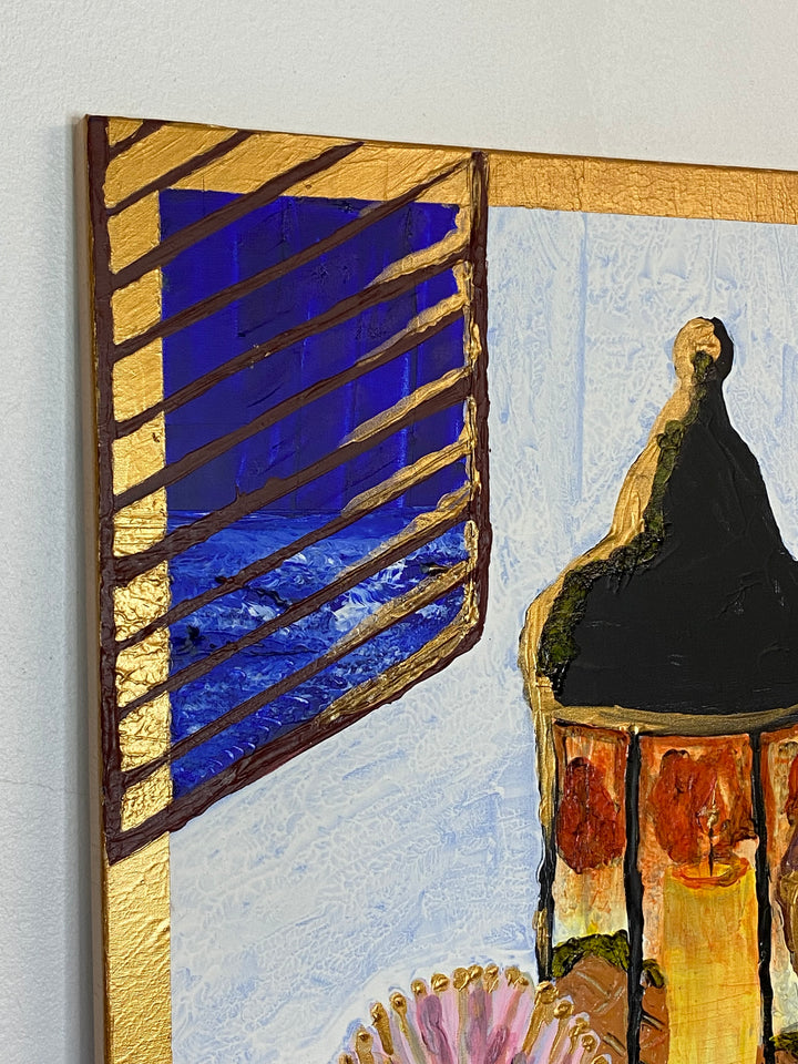 Symboles caribéens – Œuvre unique - 50x70cm
