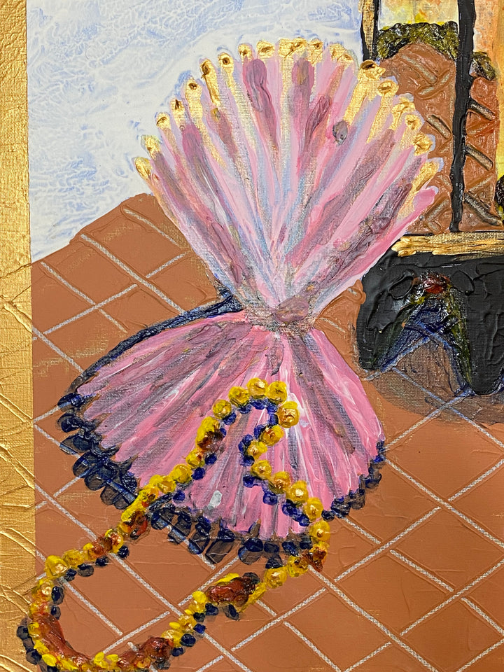 Symboles caribéens – Œuvre unique - 50x70cm