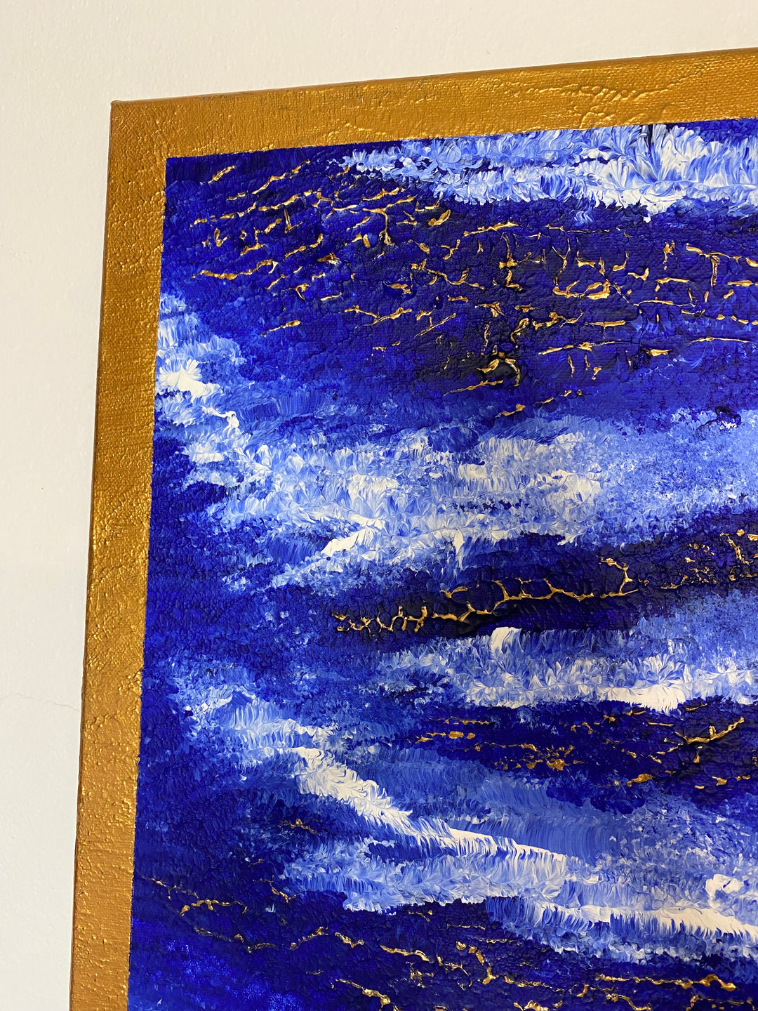 Bleu profond – Œuvre unique - 50x70cm