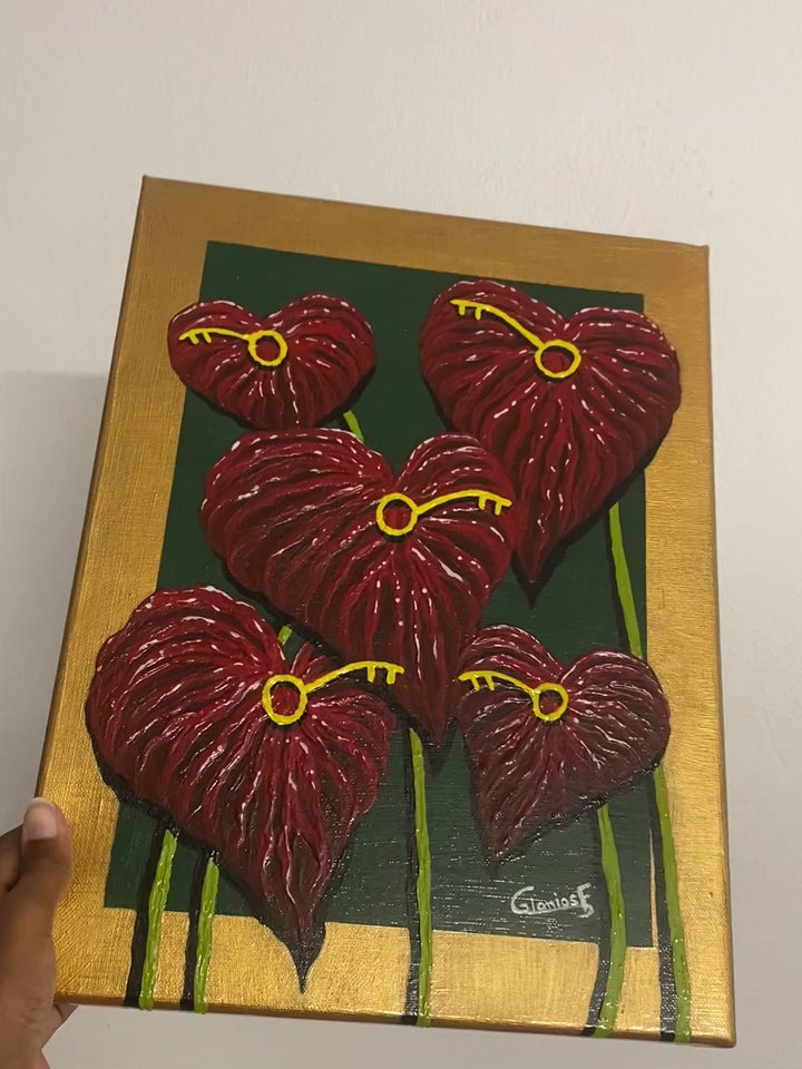 Cœur à prendre – Œuvre unique - 30x40 cm