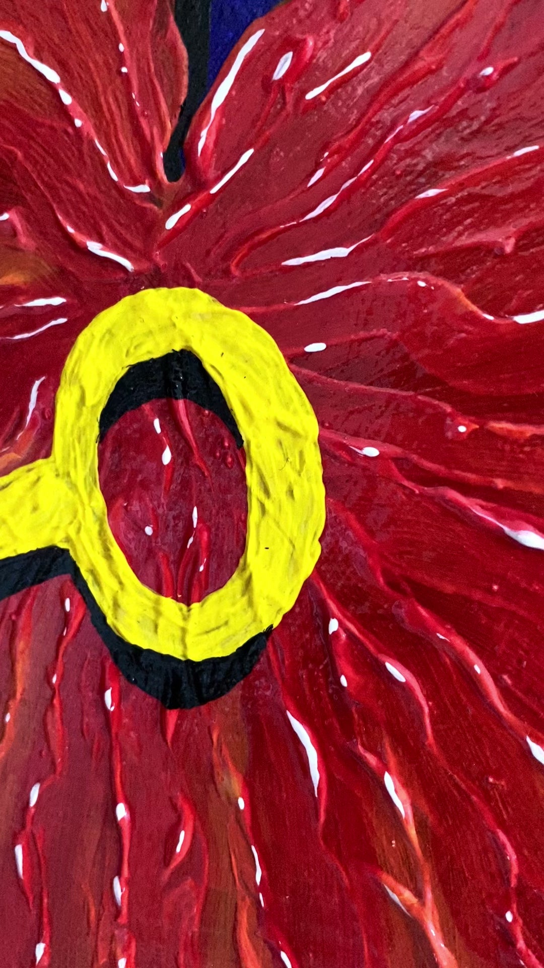 Féminité – Collection Les Anthuriums – Œuvre unique - 73x100 cm